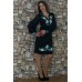 Embroidered dress "Cornflower Dreams 4" navy